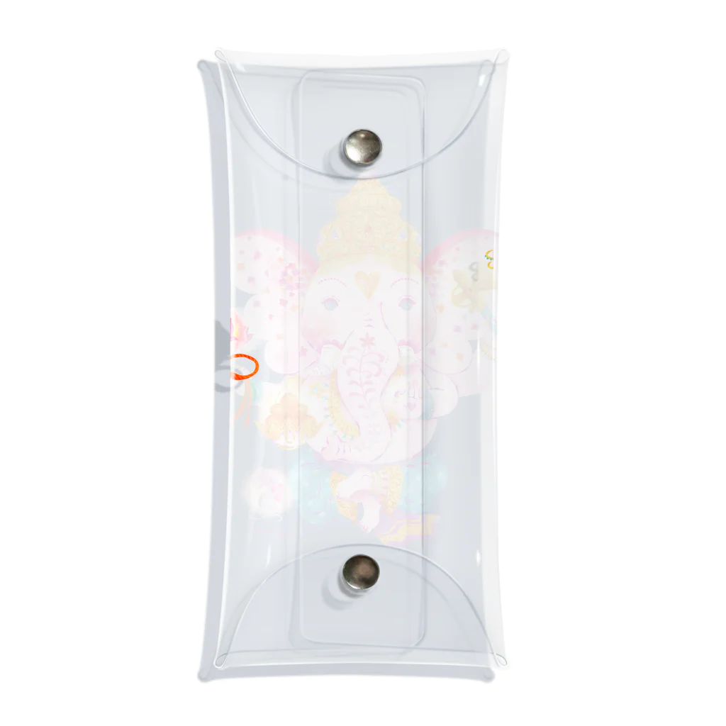 ミウラエツコのHAPPY PINK GANESH Clear Multipurpose Case