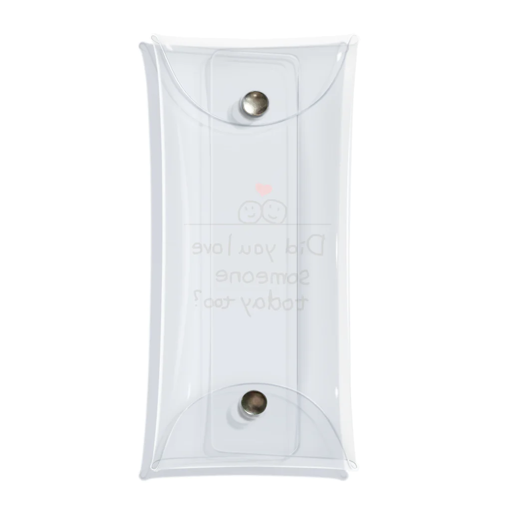 地球産のDid you love someone today too? Clear Multipurpose Case