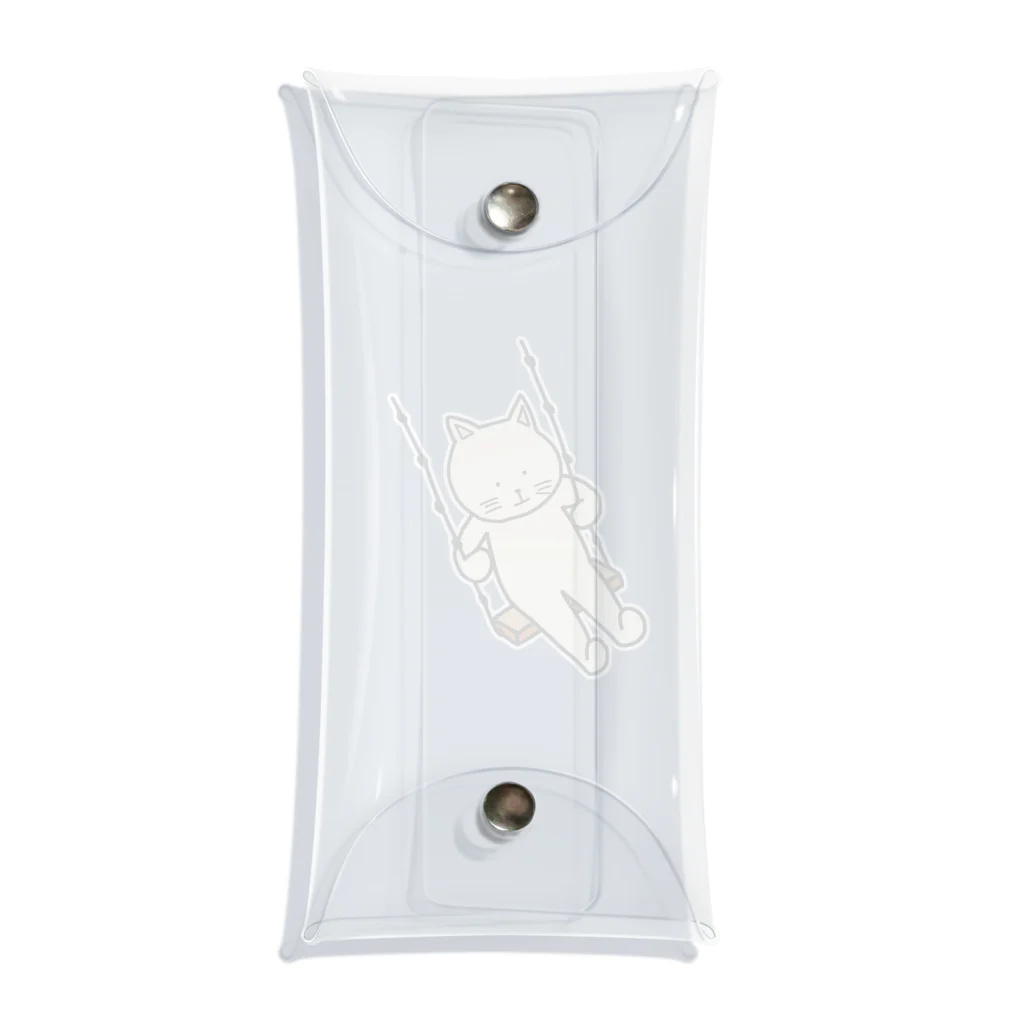 ＋Whimsyのブランコねこ Clear Multipurpose Case