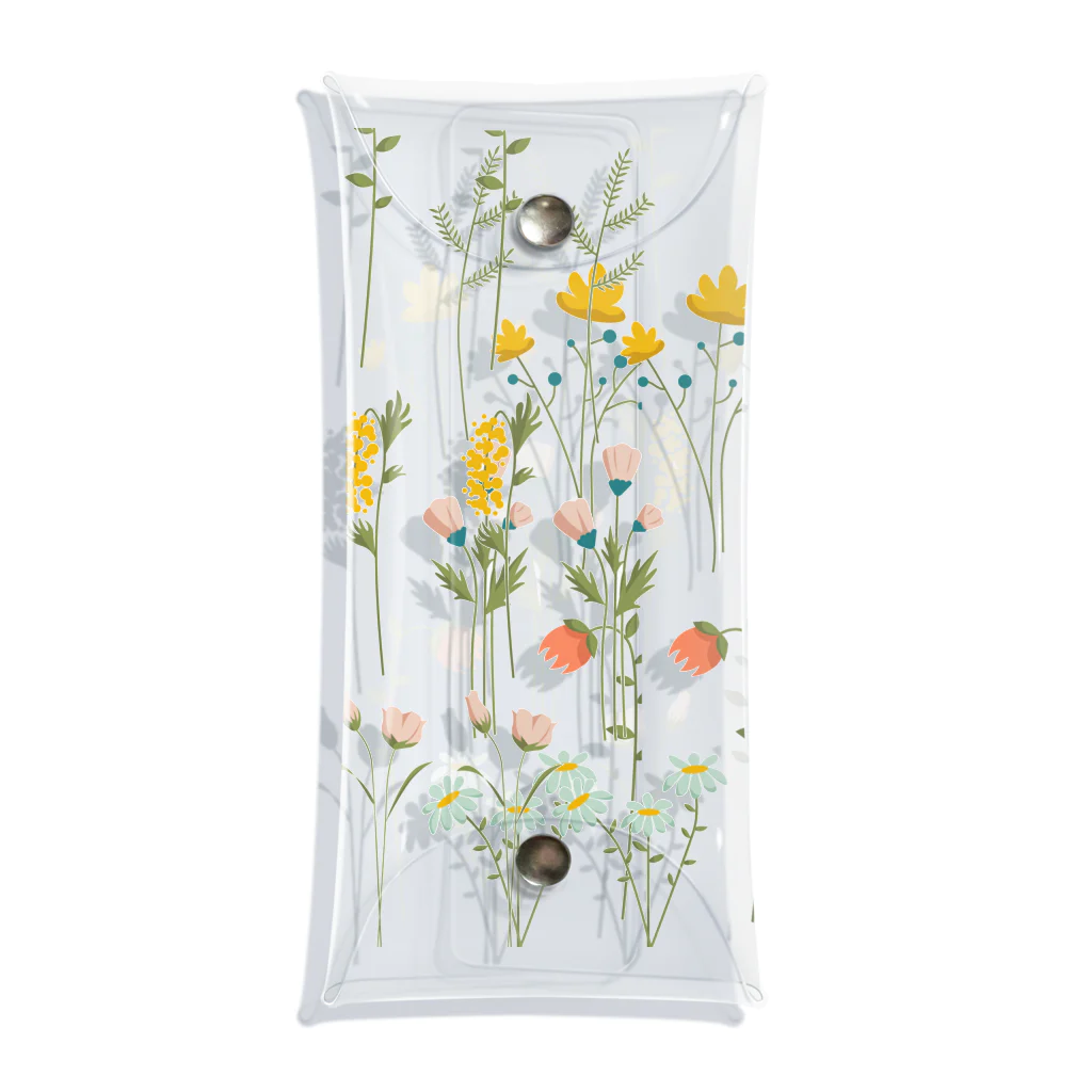 orange_honeyの花柄4 Clear Multipurpose Case