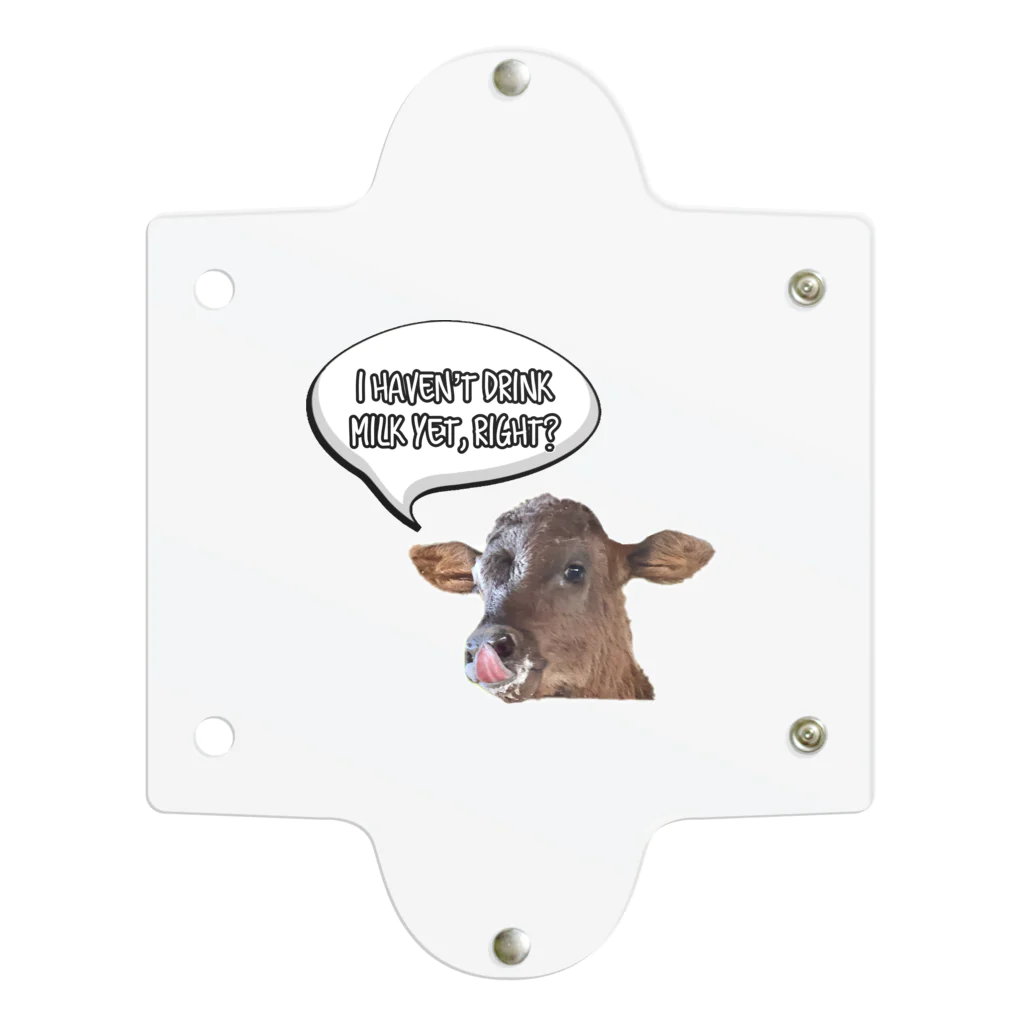 Happy cows♪のHappy cows♪ 吹き出しver Clear Multipurpose Case