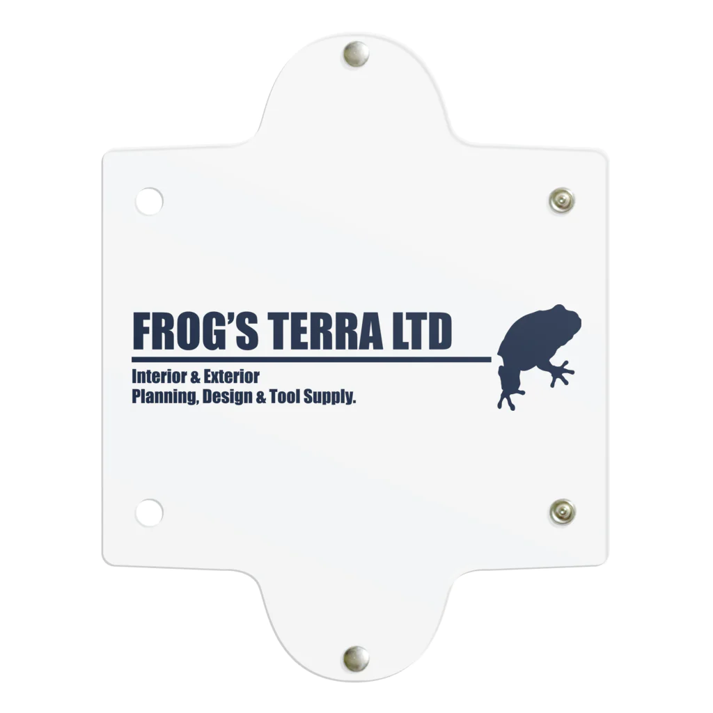 FROG'S TERRA LTDのシルエット　ロゴ　ディープシーブルー 투명 동전 지갑