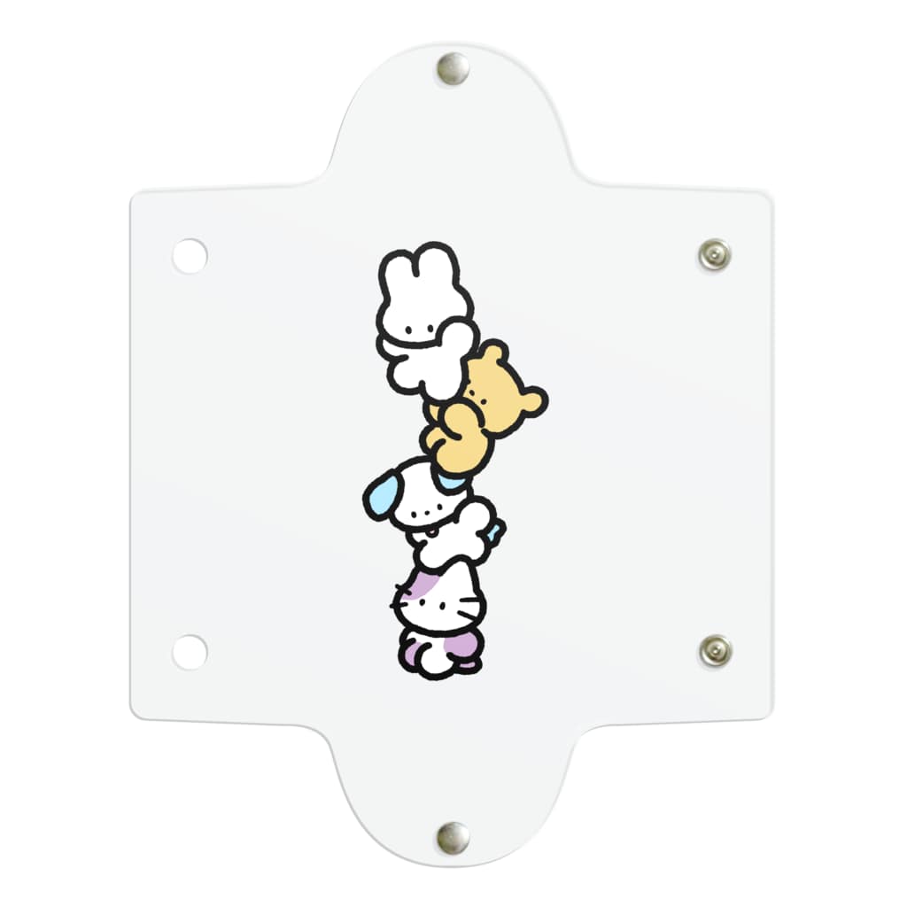 みずしままゆこのうさちゃんずタワー Clear Multipurpose Case