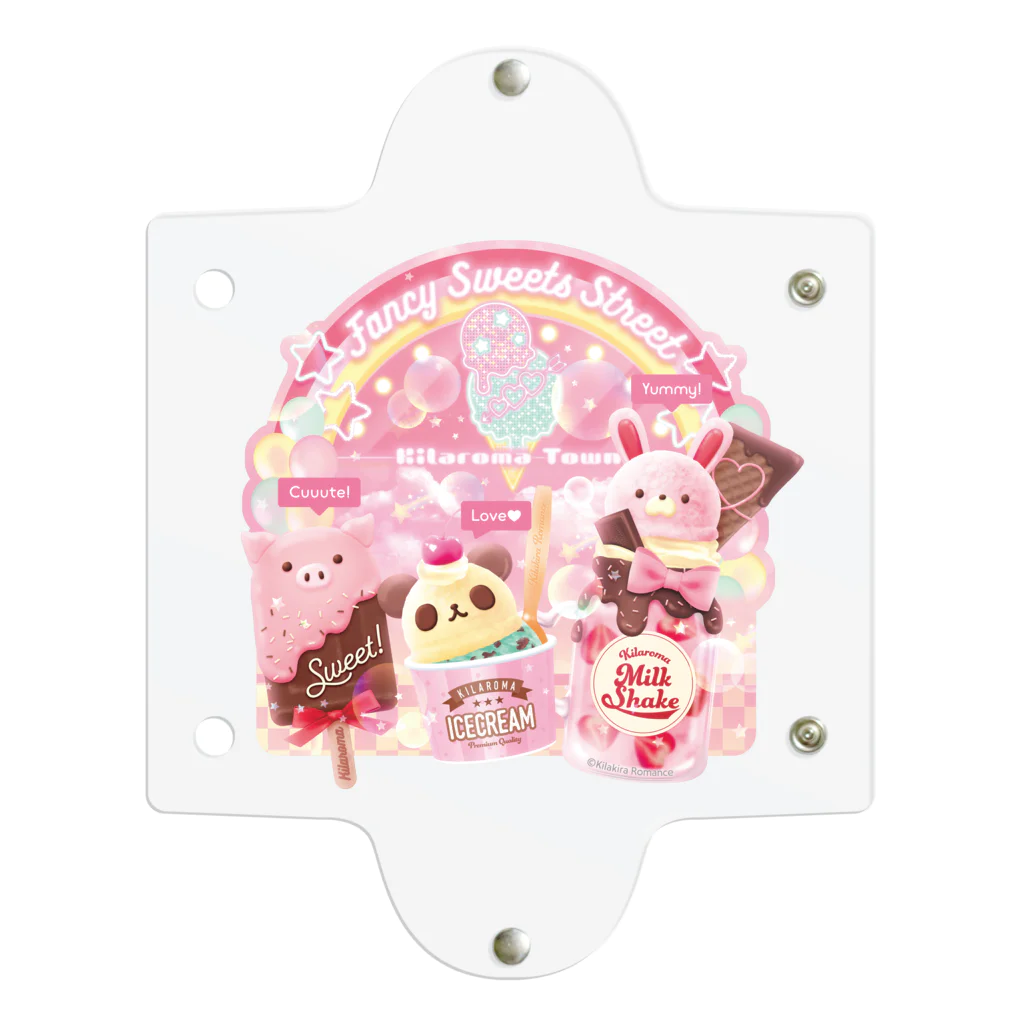 キラロマのFancy Sweets Street No.01 Clear Multipurpose Case