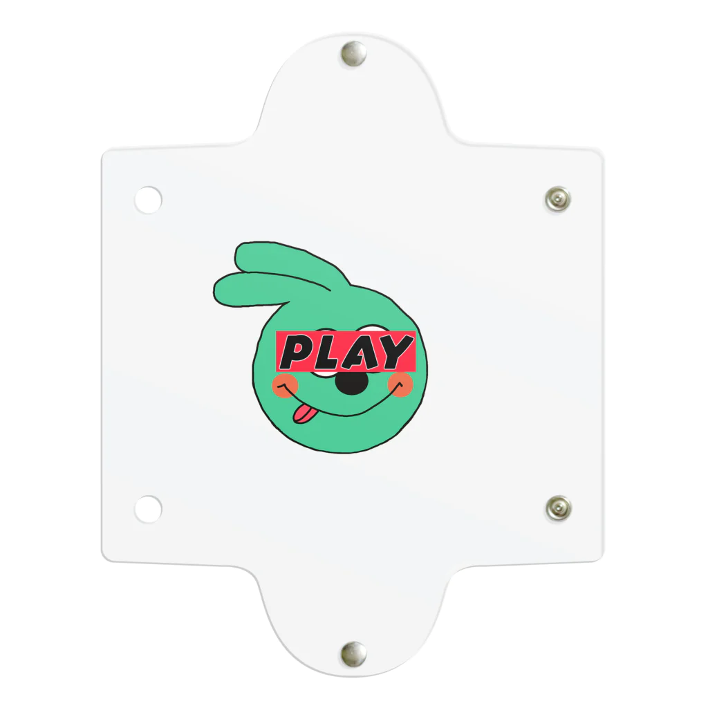 PLAY clothingのPLAY GREEN RABBIT Clear Multipurpose Case