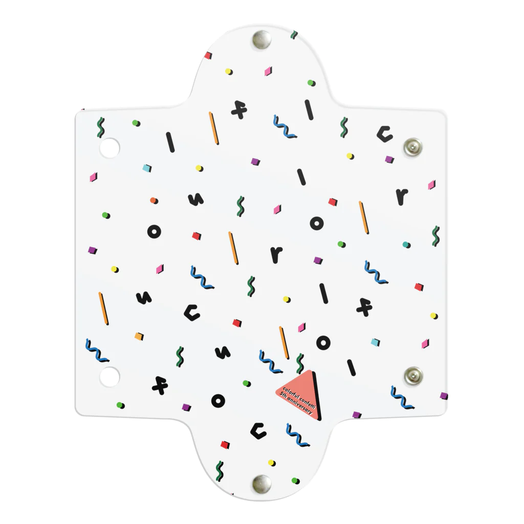 colorful confettiの公式グッズショップのクリアマルチケース　５周年記念デザイン Clear Multipurpose Case
