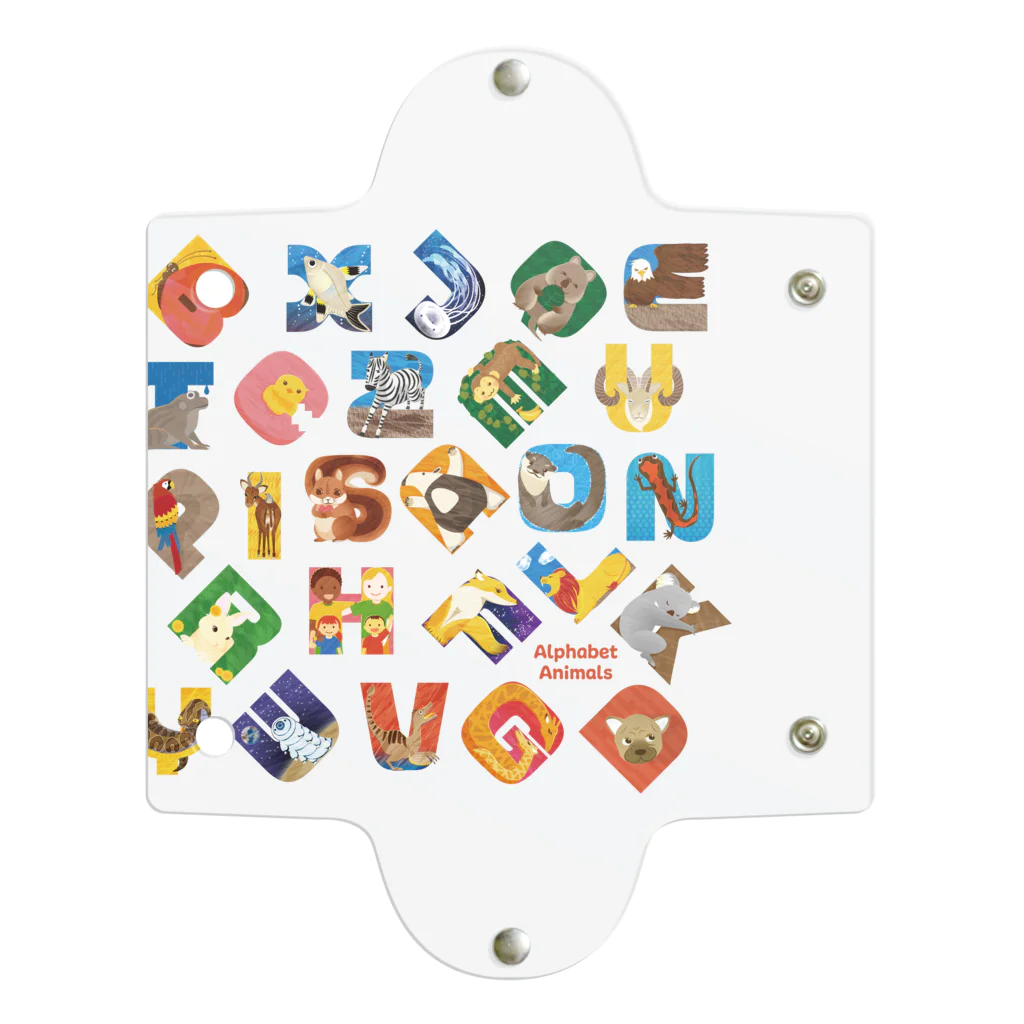 tawtawのAlphabet Animals - square Clear Multipurpose Case