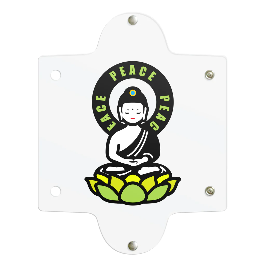 くねくね道のPEACE BUDDHA Clear Multipurpose Case