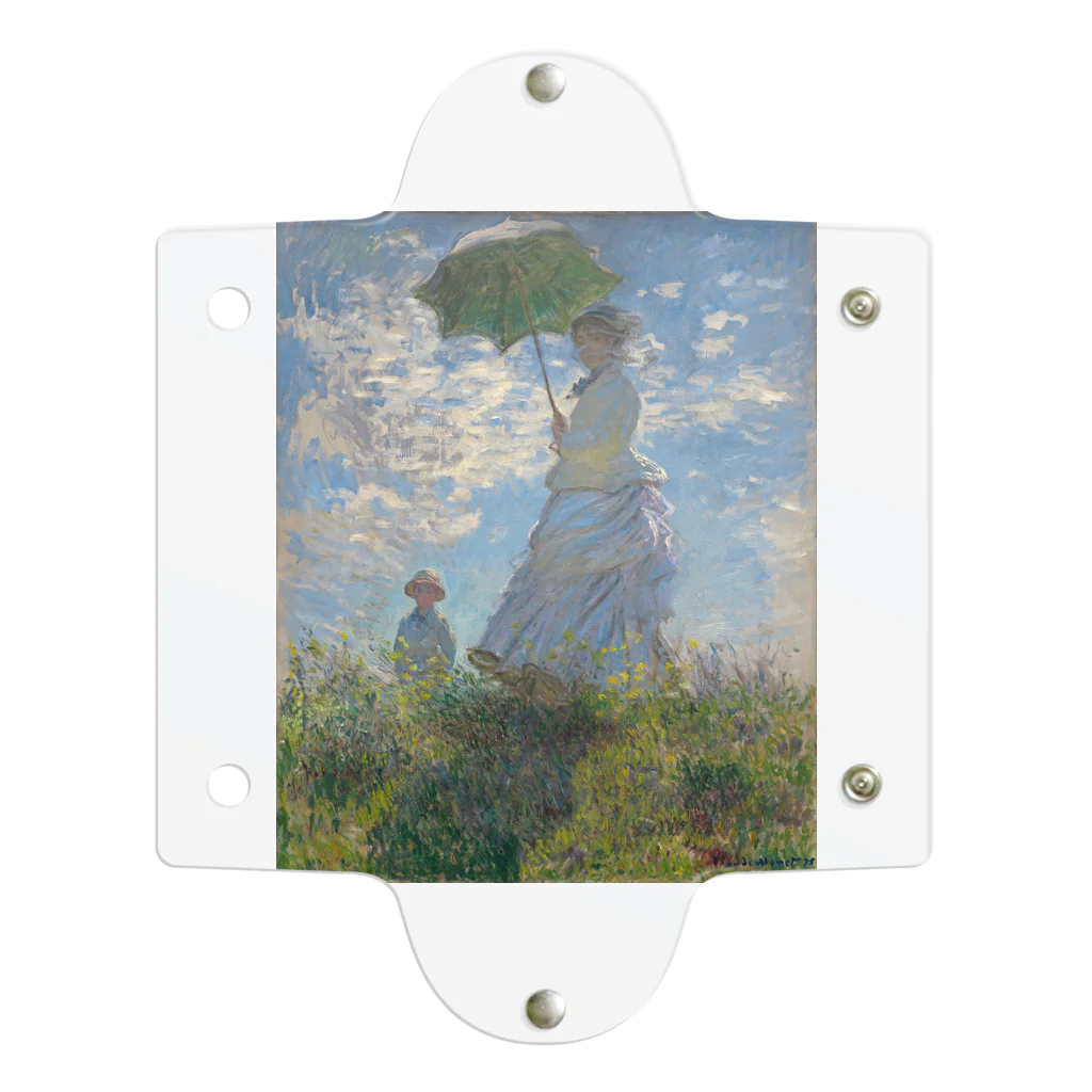 世界美術商店の散歩、日傘をさす女性 / Woman with a Parasol - Madame Monet and Her Son Clear Multipurpose Case