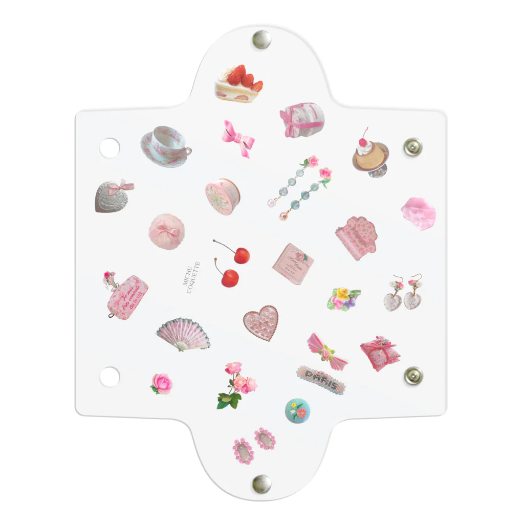 MICHU_COQUETTEのMICHU COQUETTE vorious items clear case クリアマルチケース