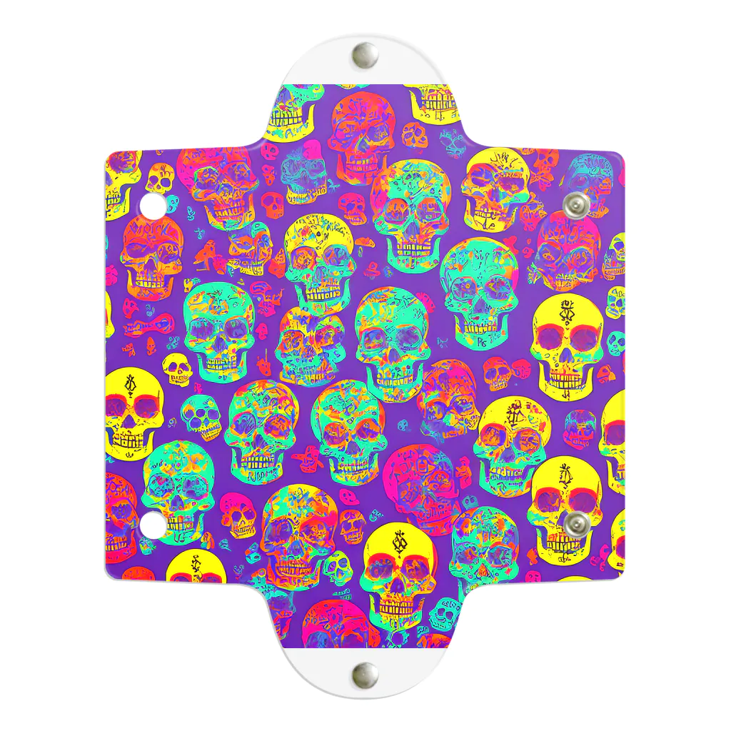 TakashiSのskull wallpaper Clear Multipurpose Case