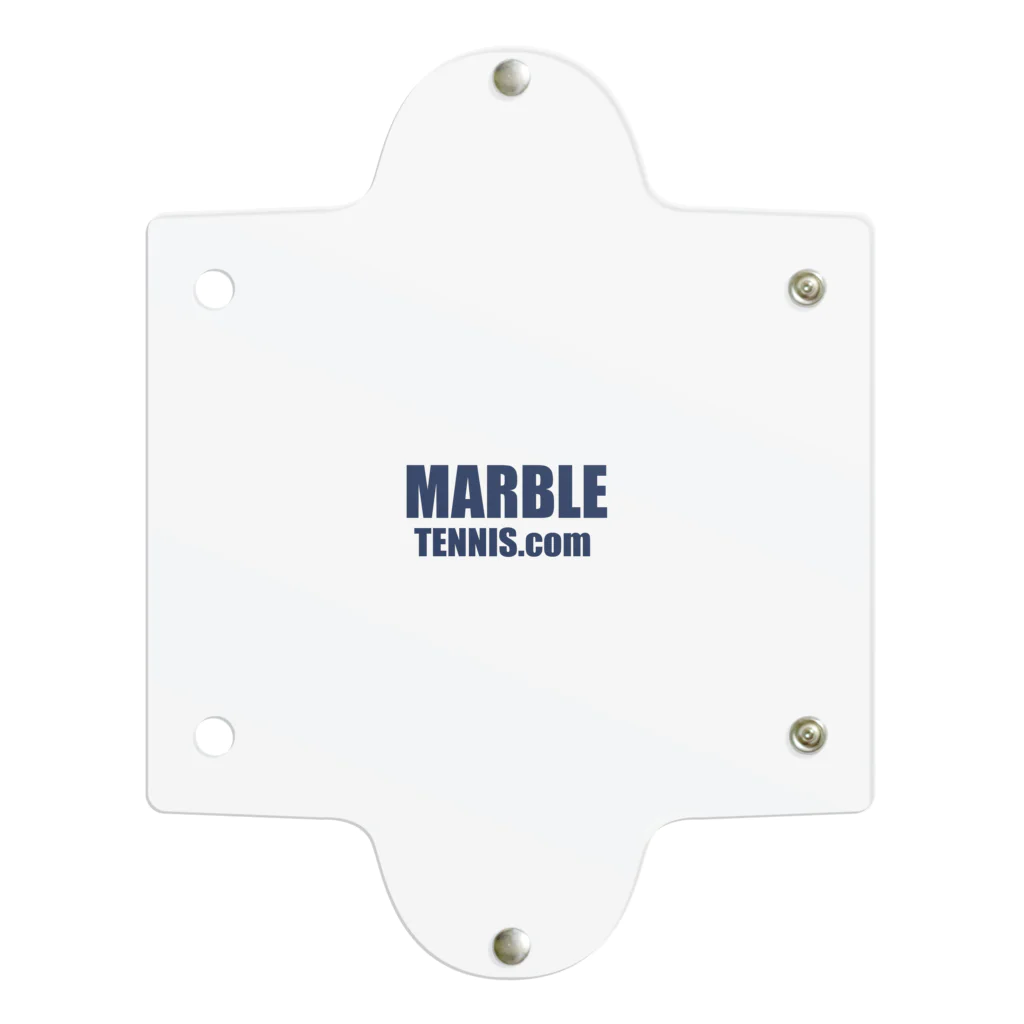 MABLE-TENNIS.comのMARBLE TENNIS.com (Navy logo） Clear Multipurpose Case