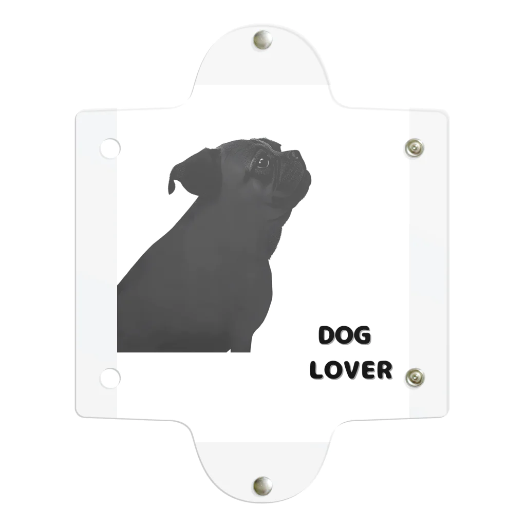 DOG LOVERのDOG LOVER（パグ） Clear Multipurpose Case
