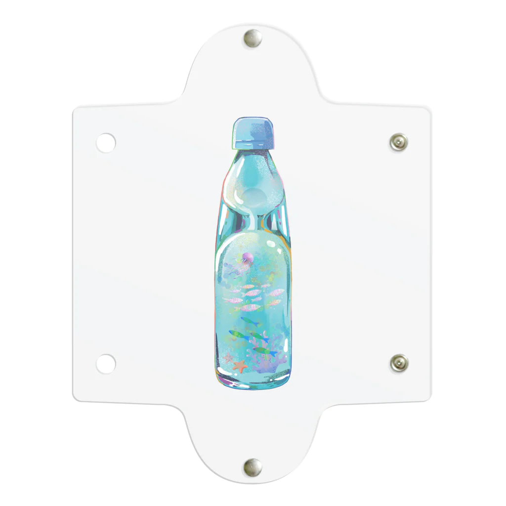 r.s.gardenのラムネ瓶の小さな海 Clear Multipurpose Case