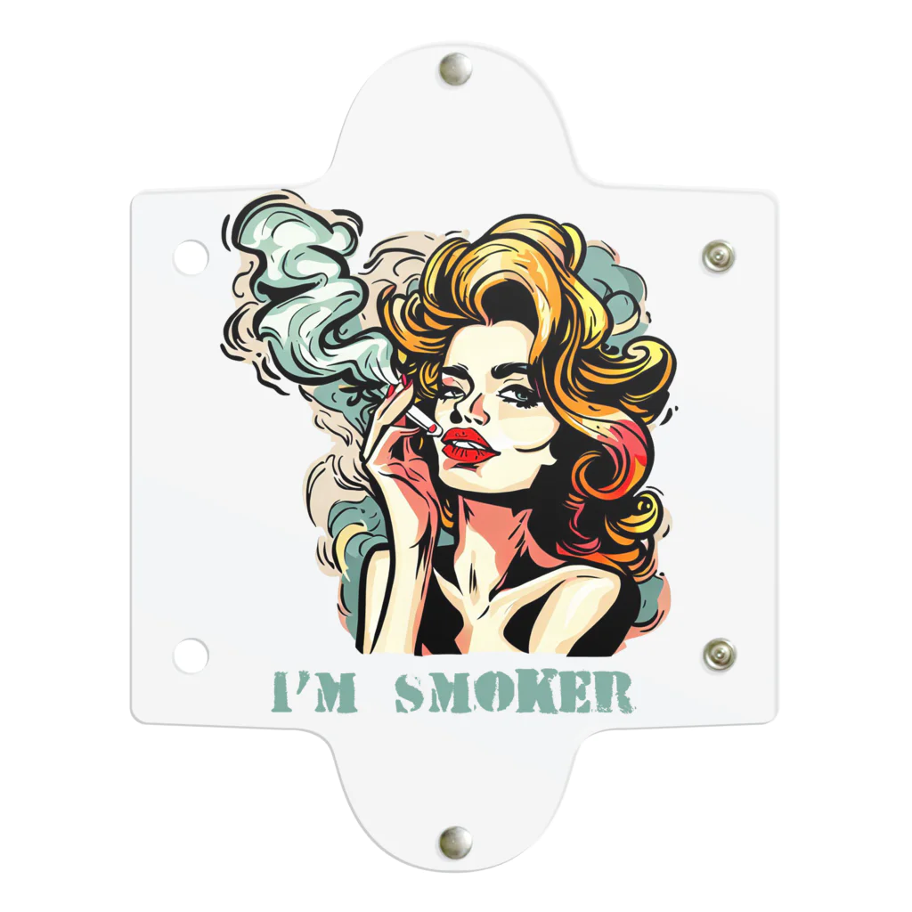 islandmoon13の煙草を吸う美女 クリアマルチケース