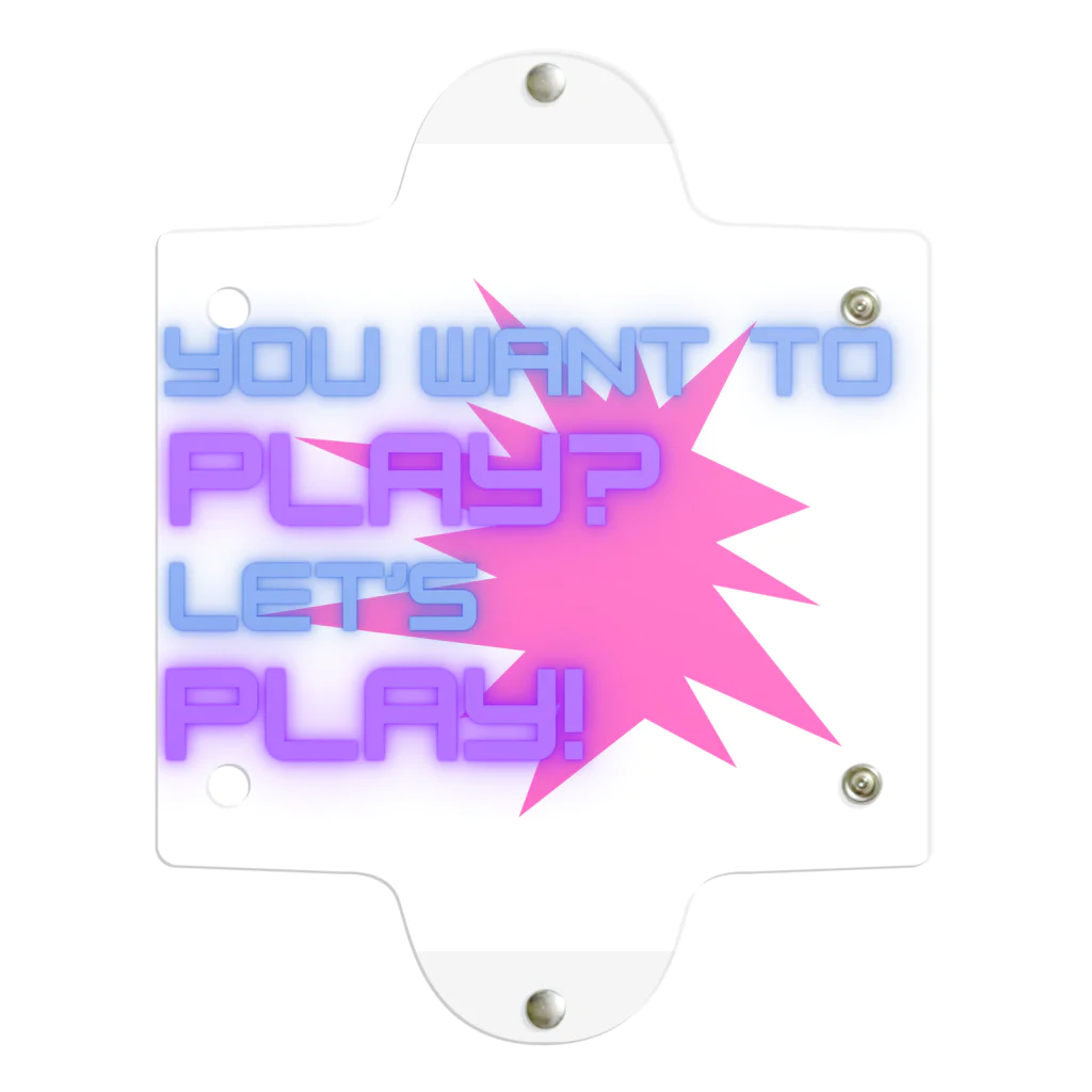 P4R4D0XパラドックスのYOU WANT TO PLAY? Clear Multipurpose Case