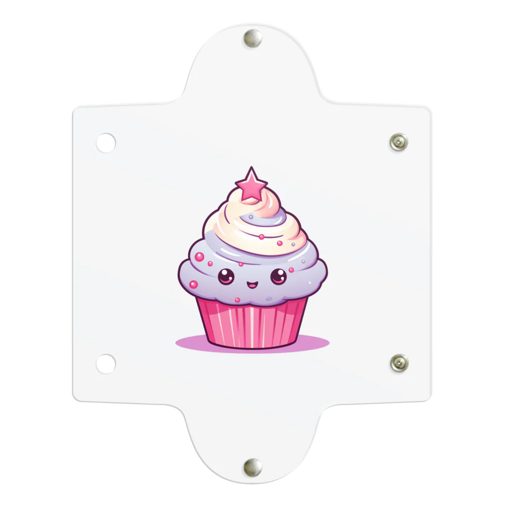 Vasetti_pressの可愛いカップケーキ Clear Multipurpose Case