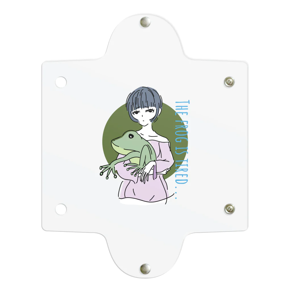 chicodeza by suzuriのカエル好きな女の子 Clear Multipurpose Case