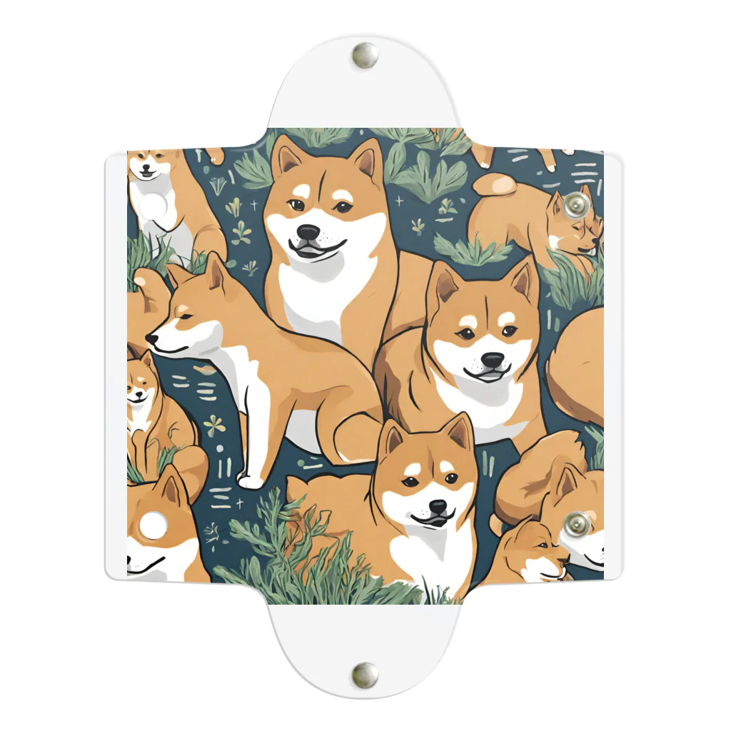 pinetreeの柴犬３ Clear Multipurpose Case