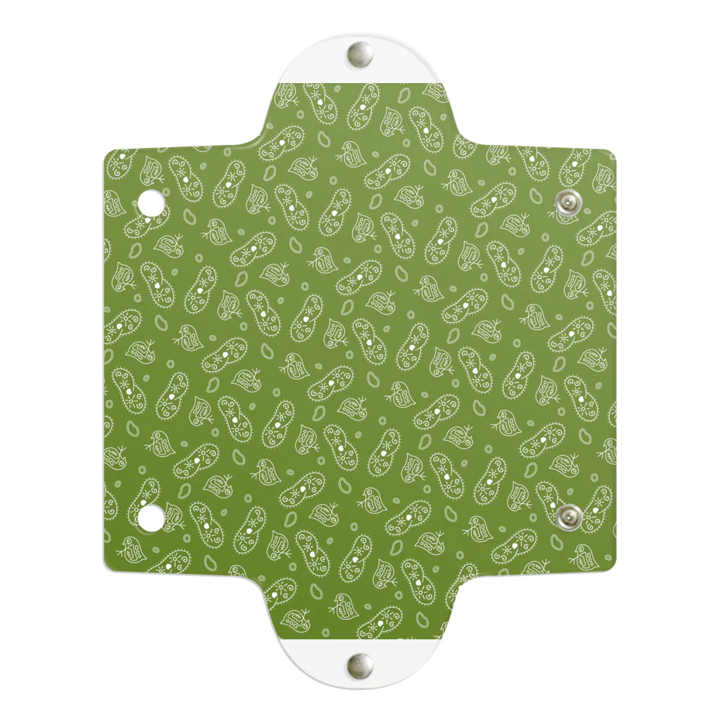 B-catの微生物パターン緑_アイテムいろいろ Clear Multipurpose Case