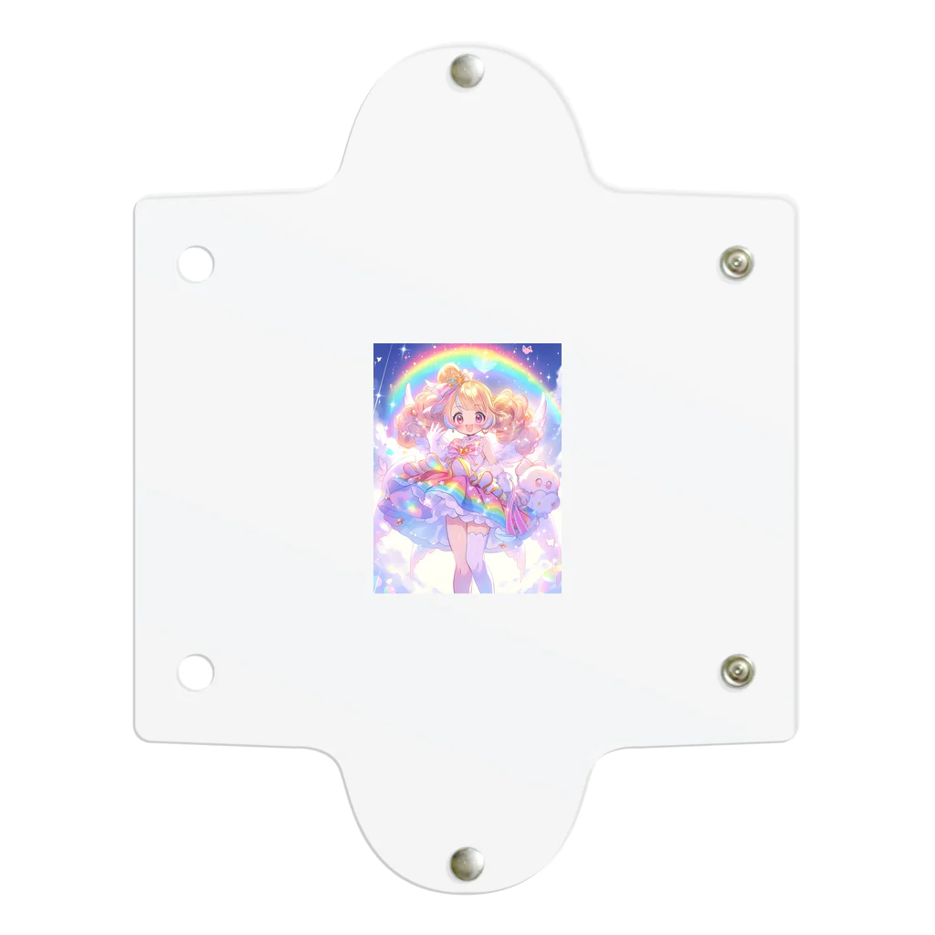 シロクマペンギンの虹の魔法少女 Clear Multipurpose Case