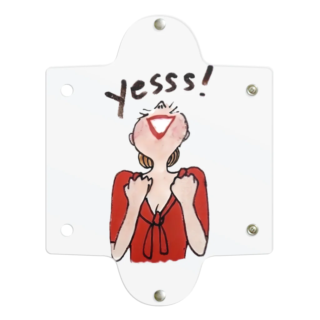 アンティークZeeeのYES! ポジティブWoman Clear Multipurpose Case