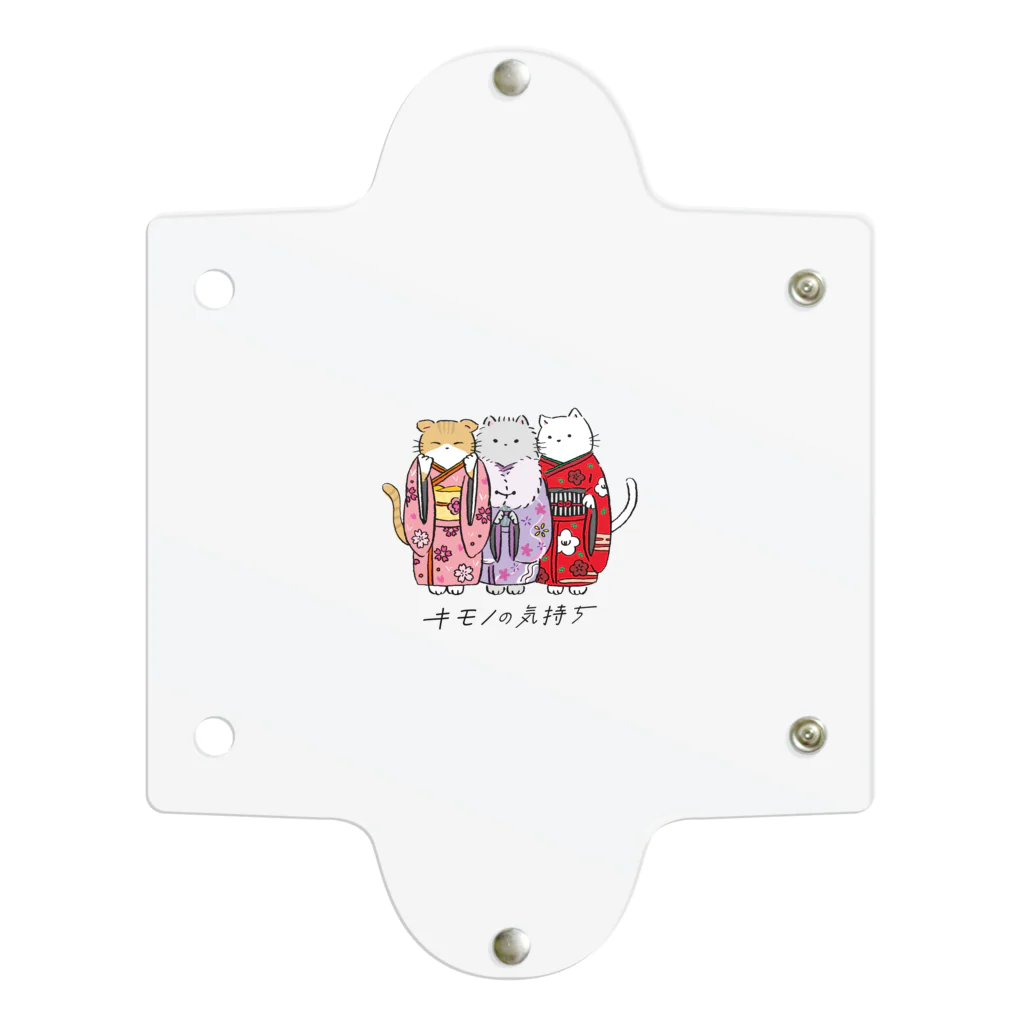 キモノネコの【キモノネコ】3姉妹 Clear Multipurpose Case