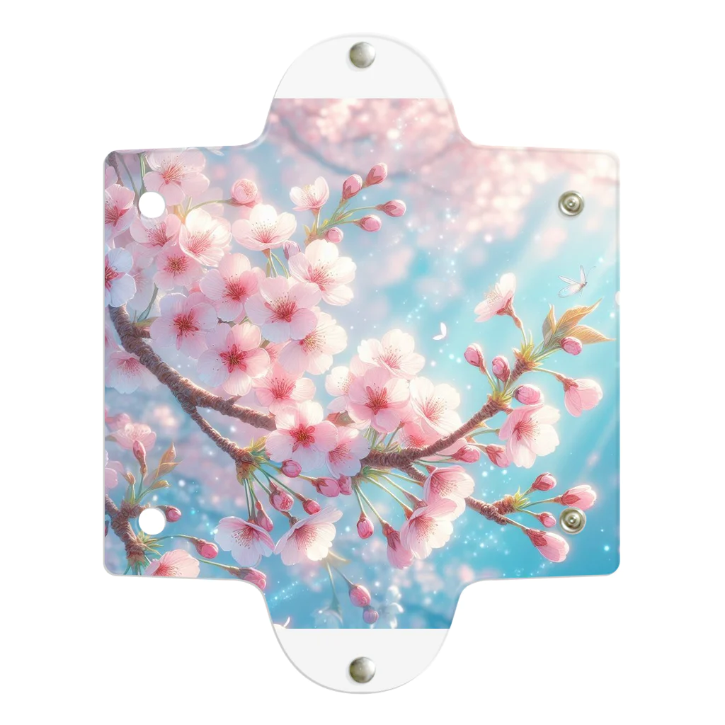 終わらない夢に🌈の美しい桜🌸✨ クリアマルチケース