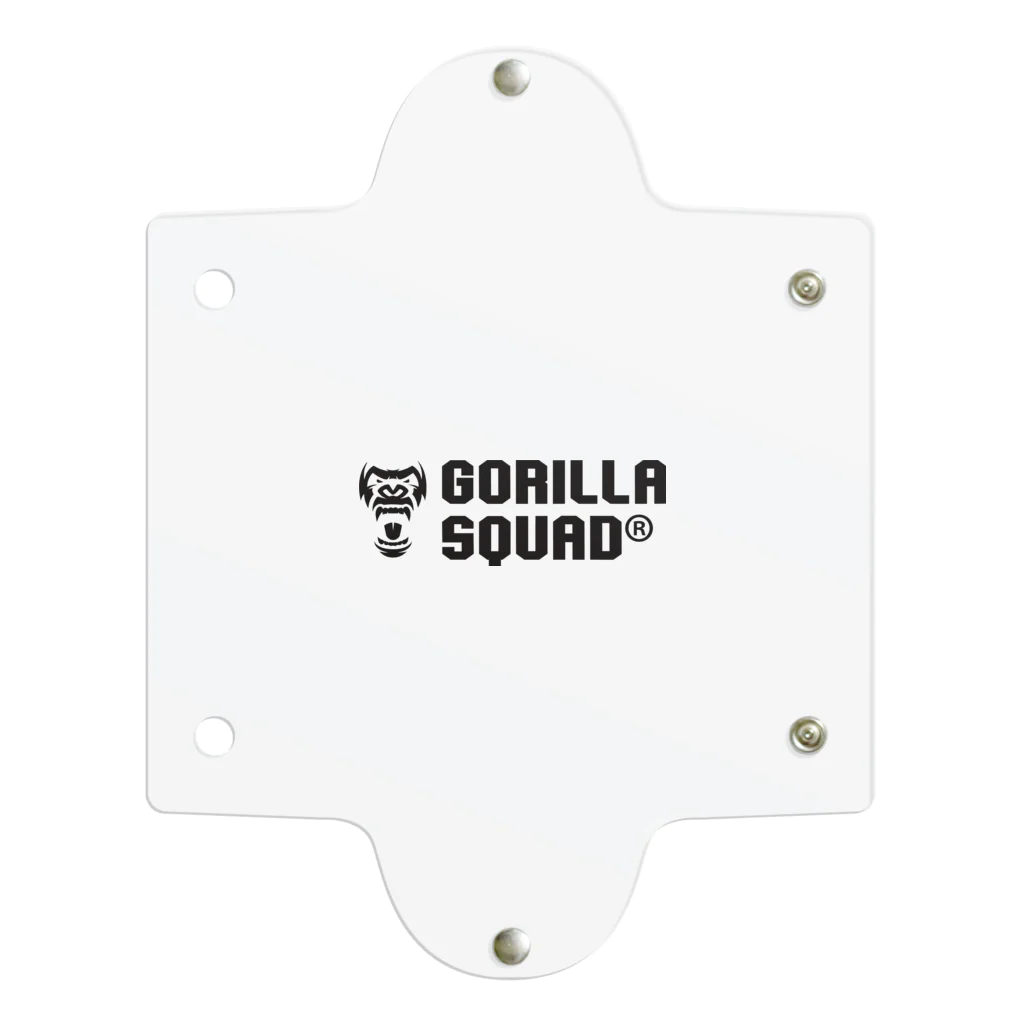 GORILLA SQUAD 公式ノベルティショップのGORILLA SQUAD ロゴ黒 クリアマルチケース