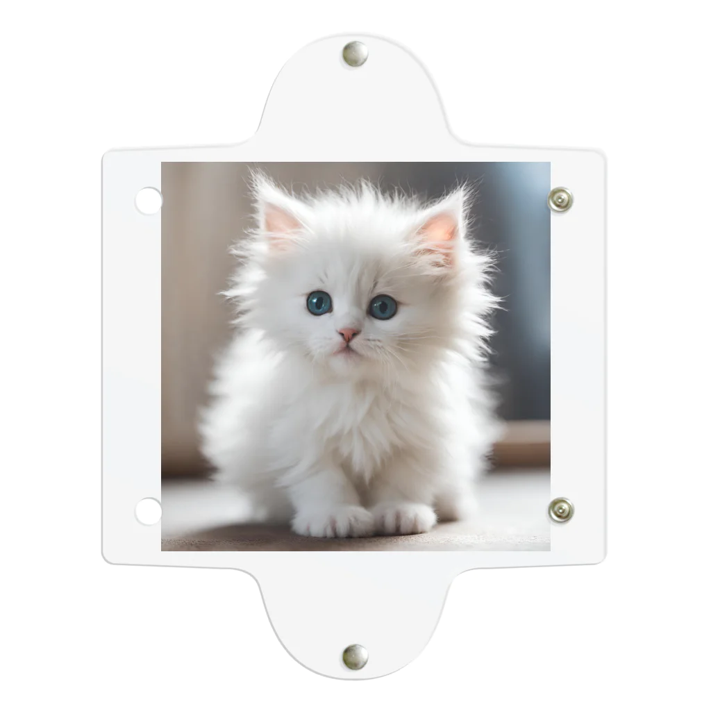 SkyBlueのキュートな子猫 Clear Multipurpose Case