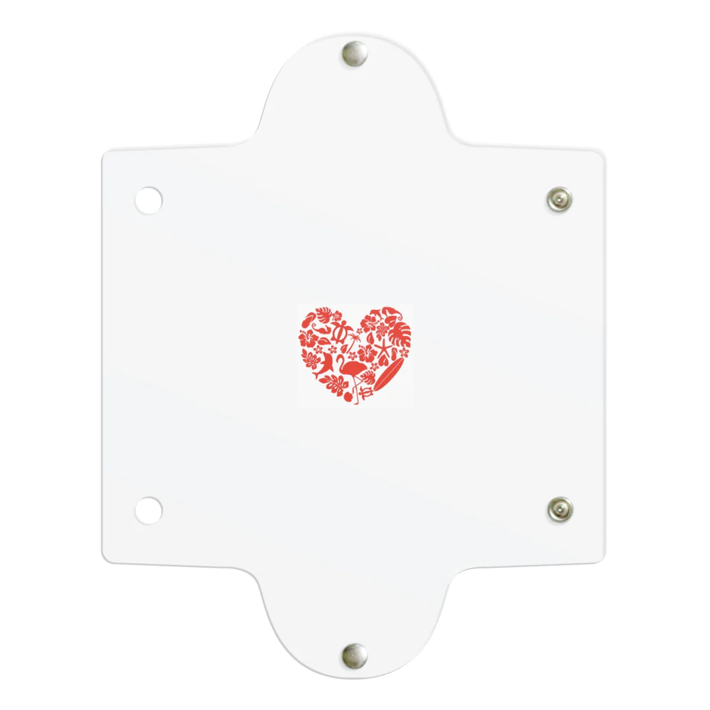 Angel  SmileのHawaiian Heart Clear Multipurpose Case