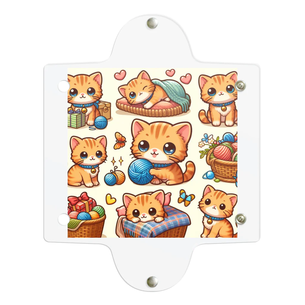 yos-1292583のねこニコばん Clear Multipurpose Case