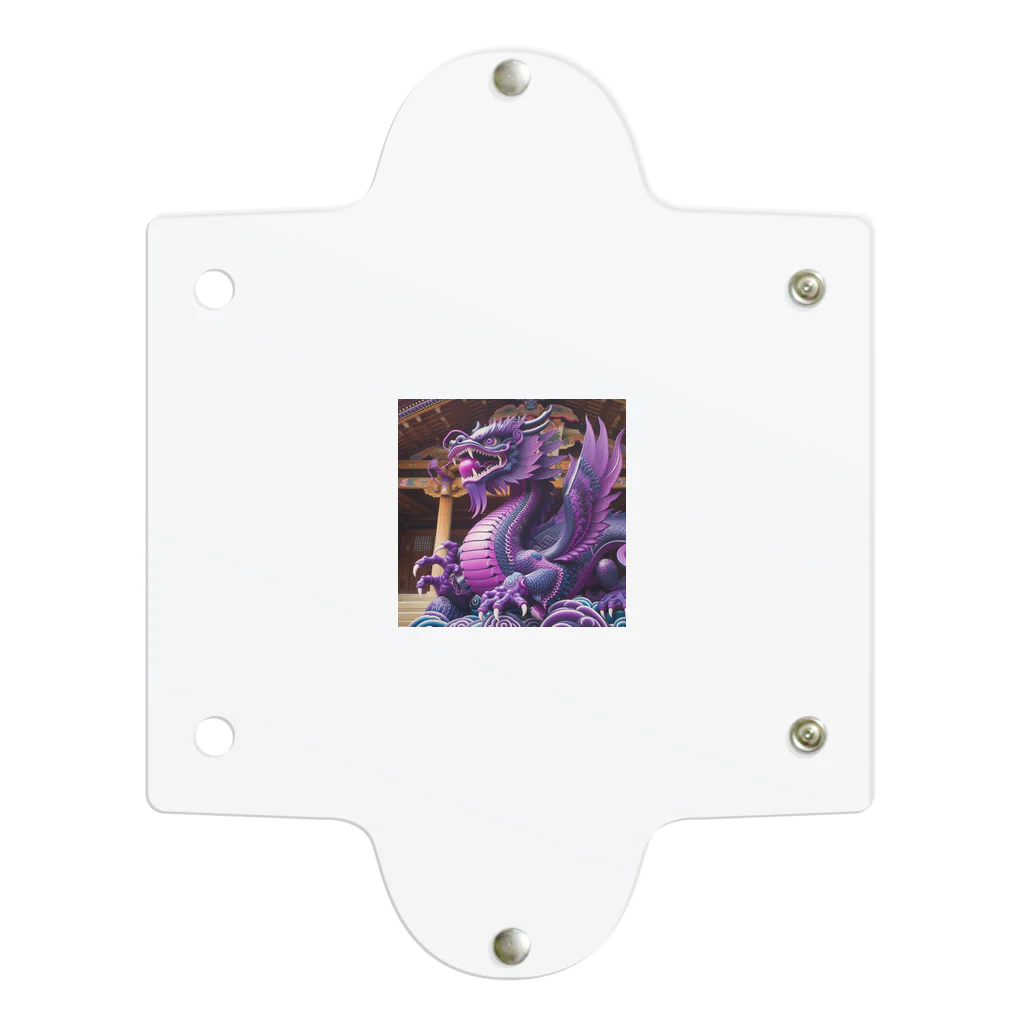 comati12の神秘的な紫の神龍 クリアマルチケース
