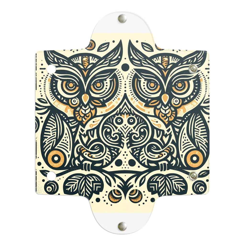 kotpopのSymmetrical Owls Clear Multipurpose Case