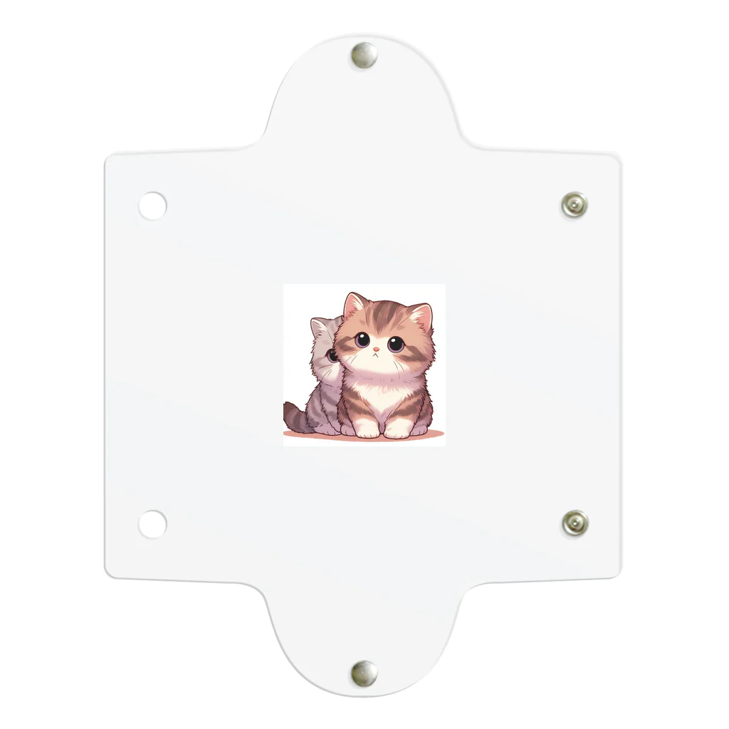 シマのかわいい子猫の兄弟 Clear Multipurpose Case