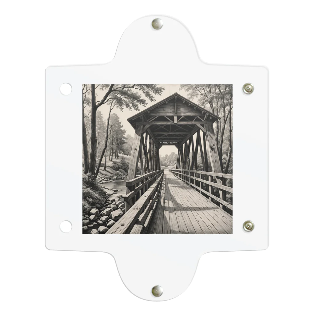 タマたまの木造橋 クリアマルチケース