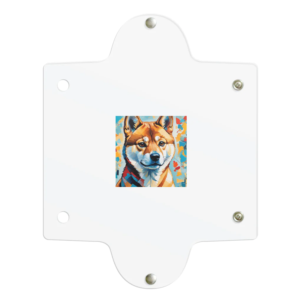 KAPPA TRAVEL GOの柴犬の幾何学 Clear Multipurpose Case