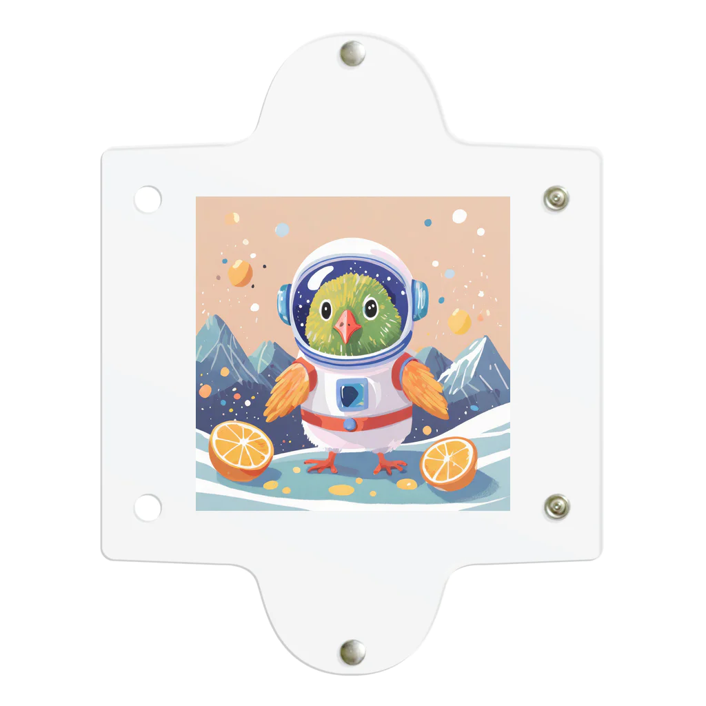 Omame3のキウィ君は宇宙飛行士 クリアマルチケース