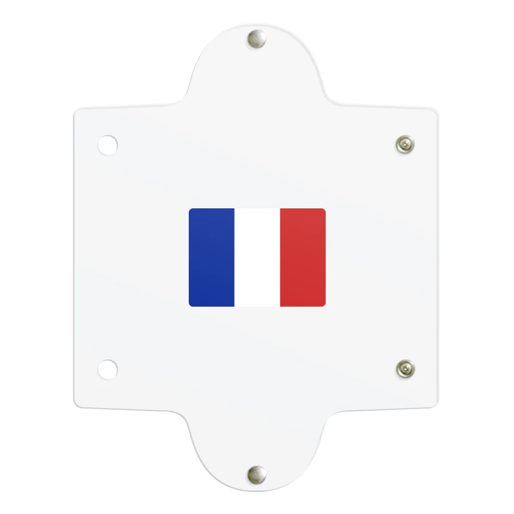 お絵かき屋さんのフランスの国旗 クリアマルチケース