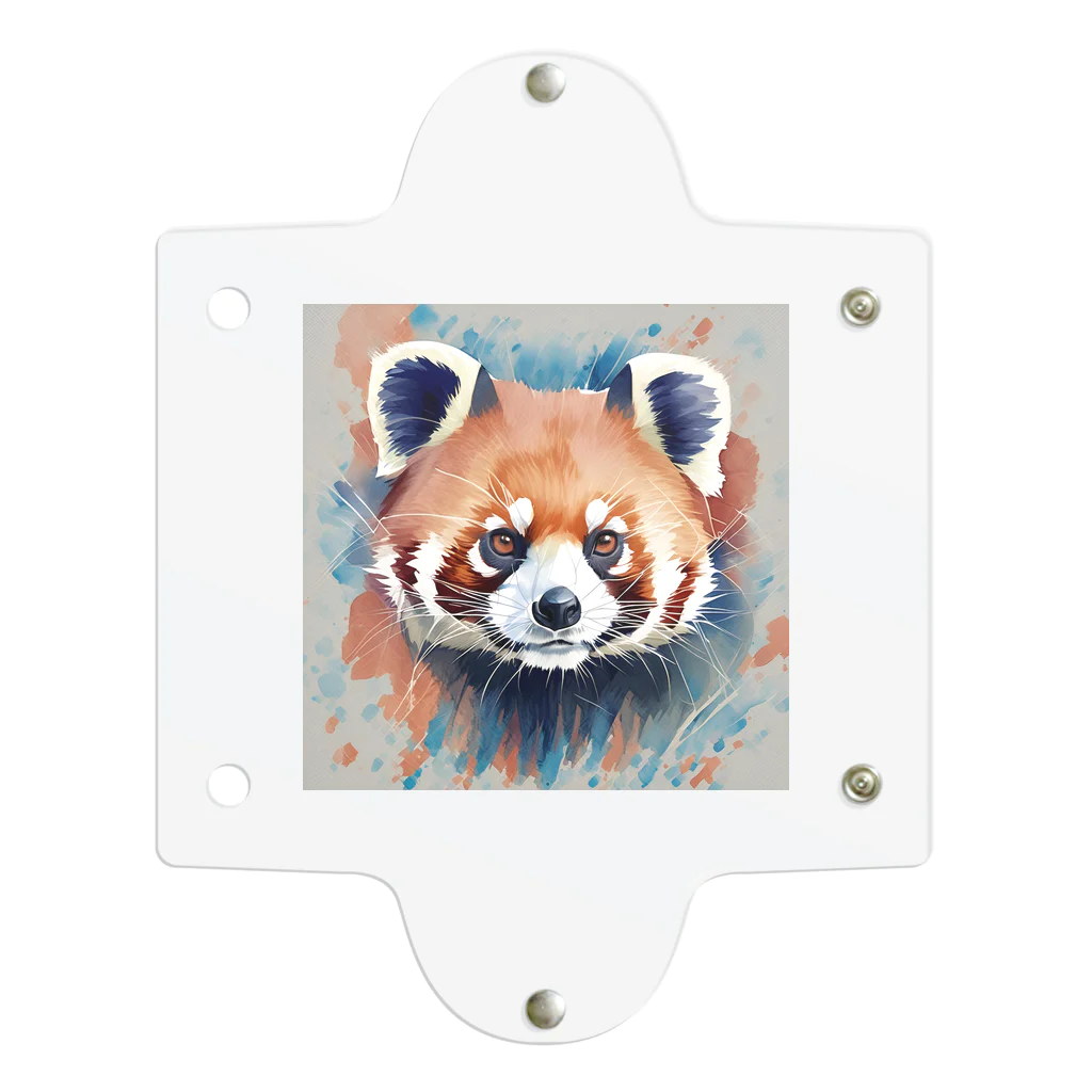 WithRedPandaの水彩風レッサーパンダ Clear Multipurpose Case