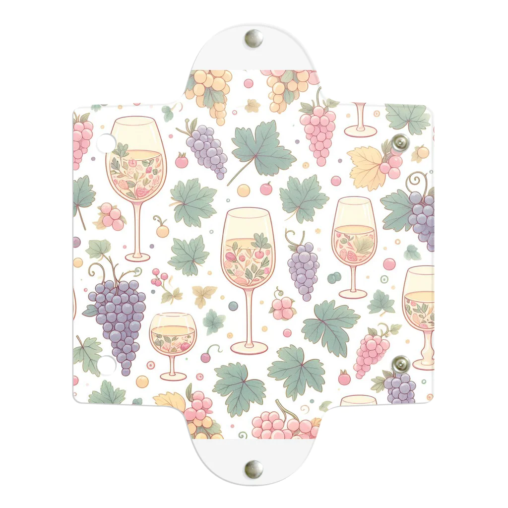 MOONY'S Wine ClosetのWine and Grapes Clear Multipurpose Case