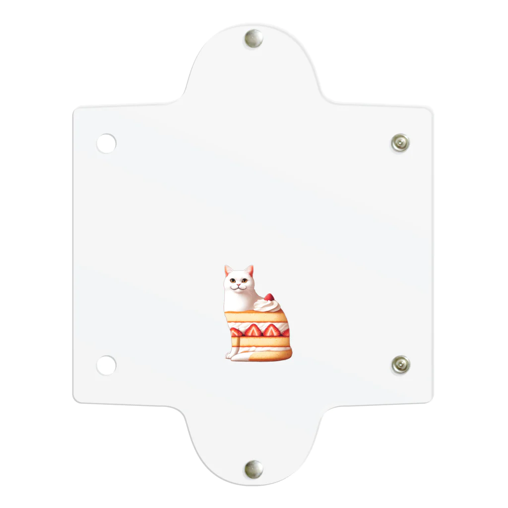 KAYAZoooのショートケーキ猫ちゃん 투명 동전 지갑