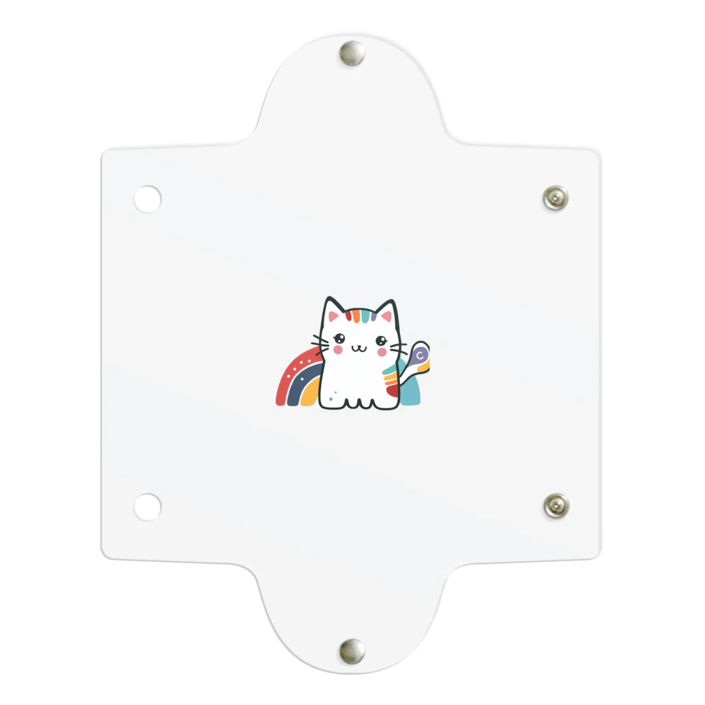 yielanggo007の虹のねこ Clear Multipurpose Case