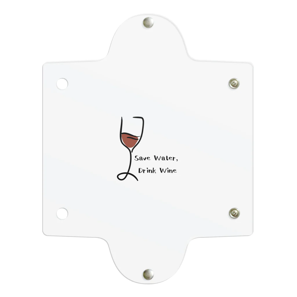 inuhakawaiiのSave Water, Drink Wine Clear Multipurpose Case