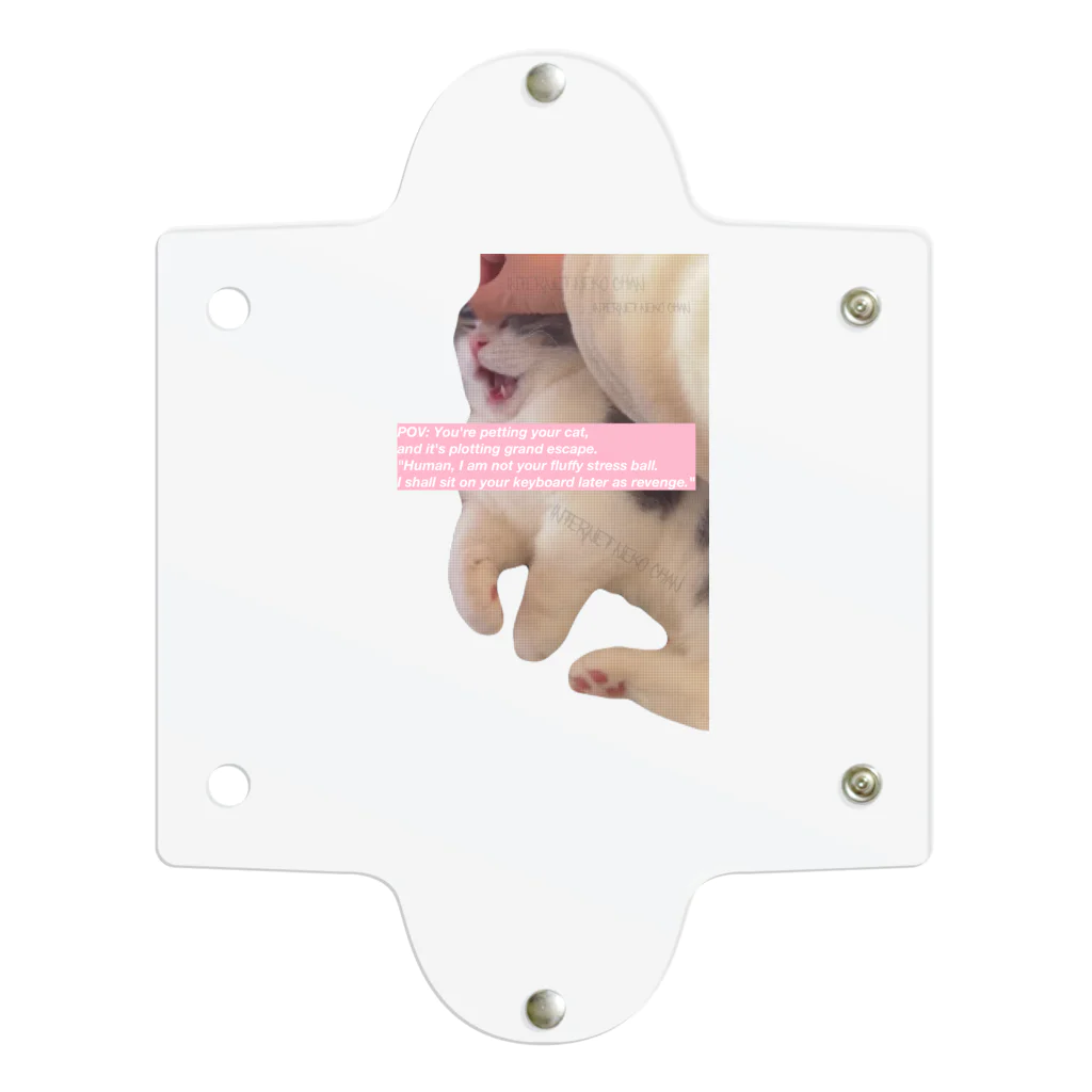 iconsonly / Internet Neko chanのneko chan meme💭💗 Clear Multipurpose Case