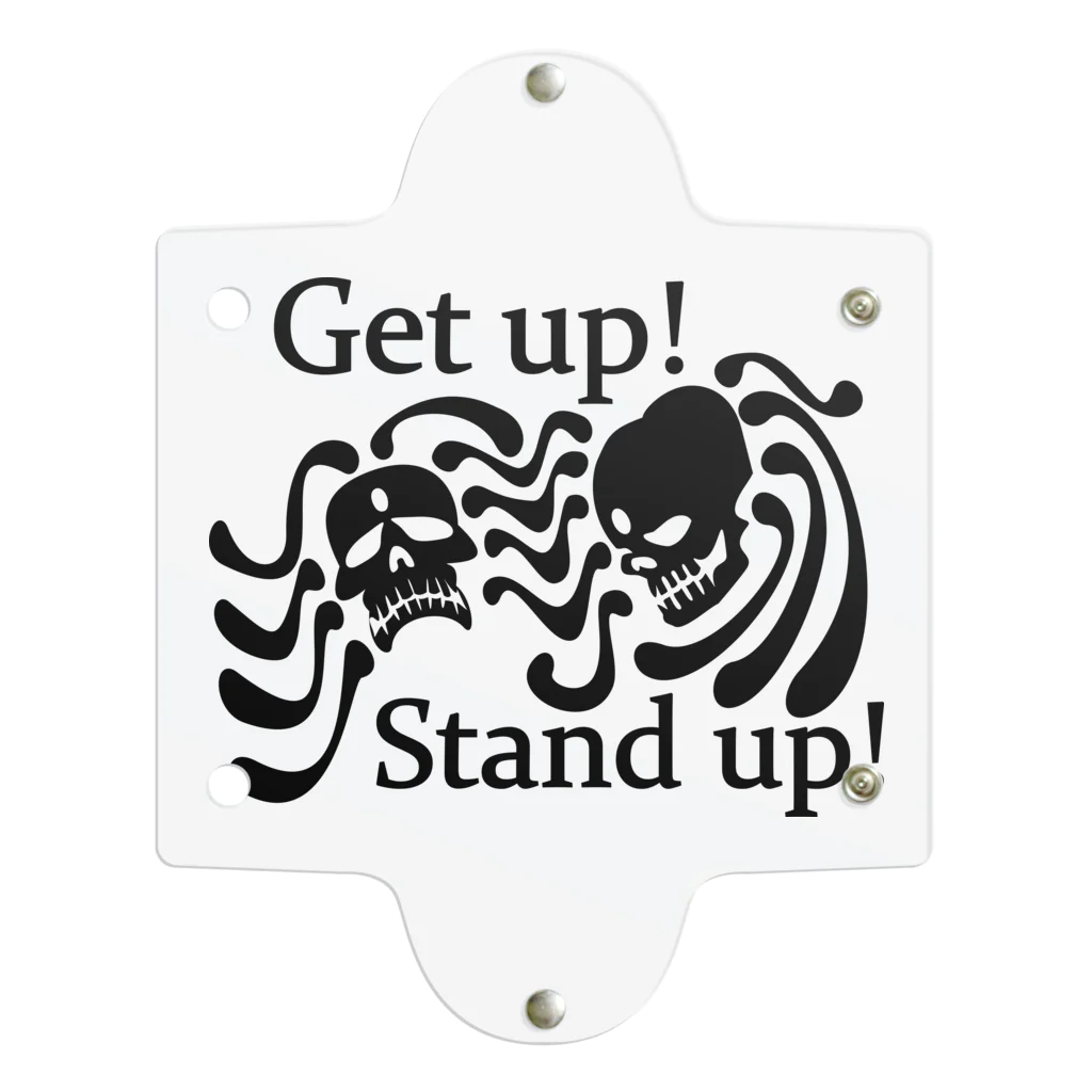 『NG （Niche・Gate）』ニッチゲート-- IN SUZURIのGet Up! Stand Up!(黒) Clear Multipurpose Case