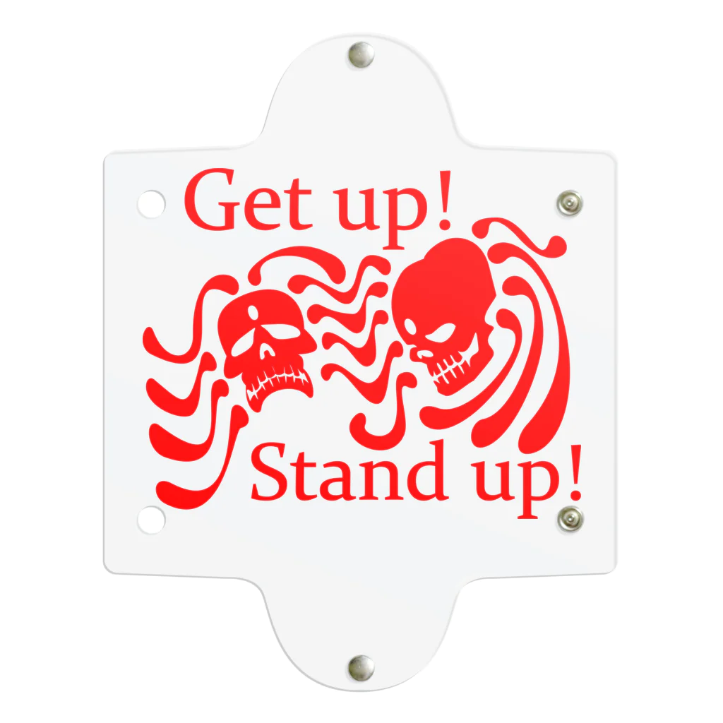 『NG （Niche・Gate）』ニッチゲート-- IN SUZURIのGet Up! Stand Up!(赤) Clear Multipurpose Case