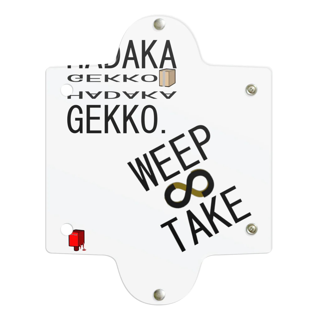 HADAKAGEKKO(WEEP＆TAKE)のWEEP＆TAKEビッグロゴ クリアマルチケース