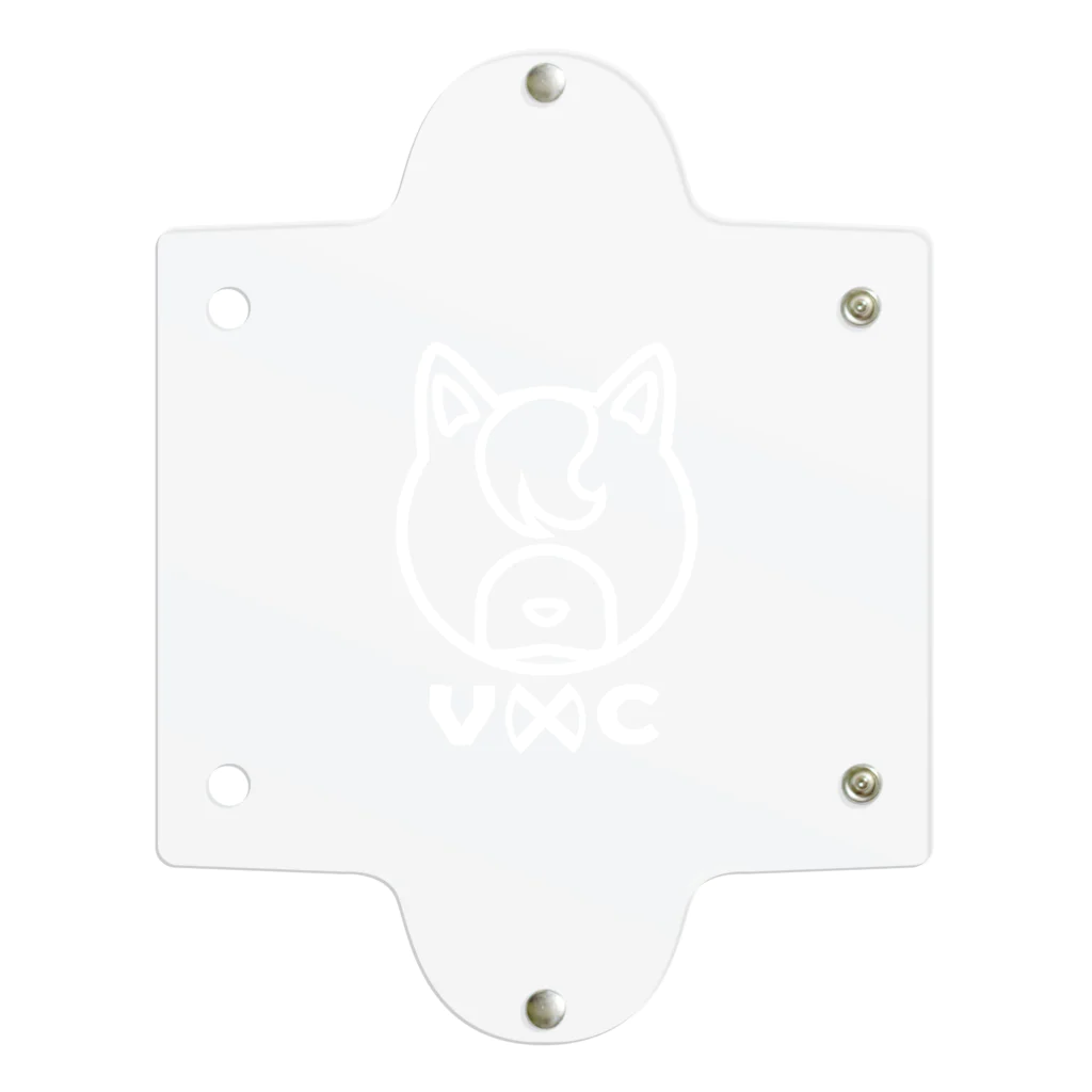 VIRTUAL CROSSのShiba Logo white  クリアマルチケース