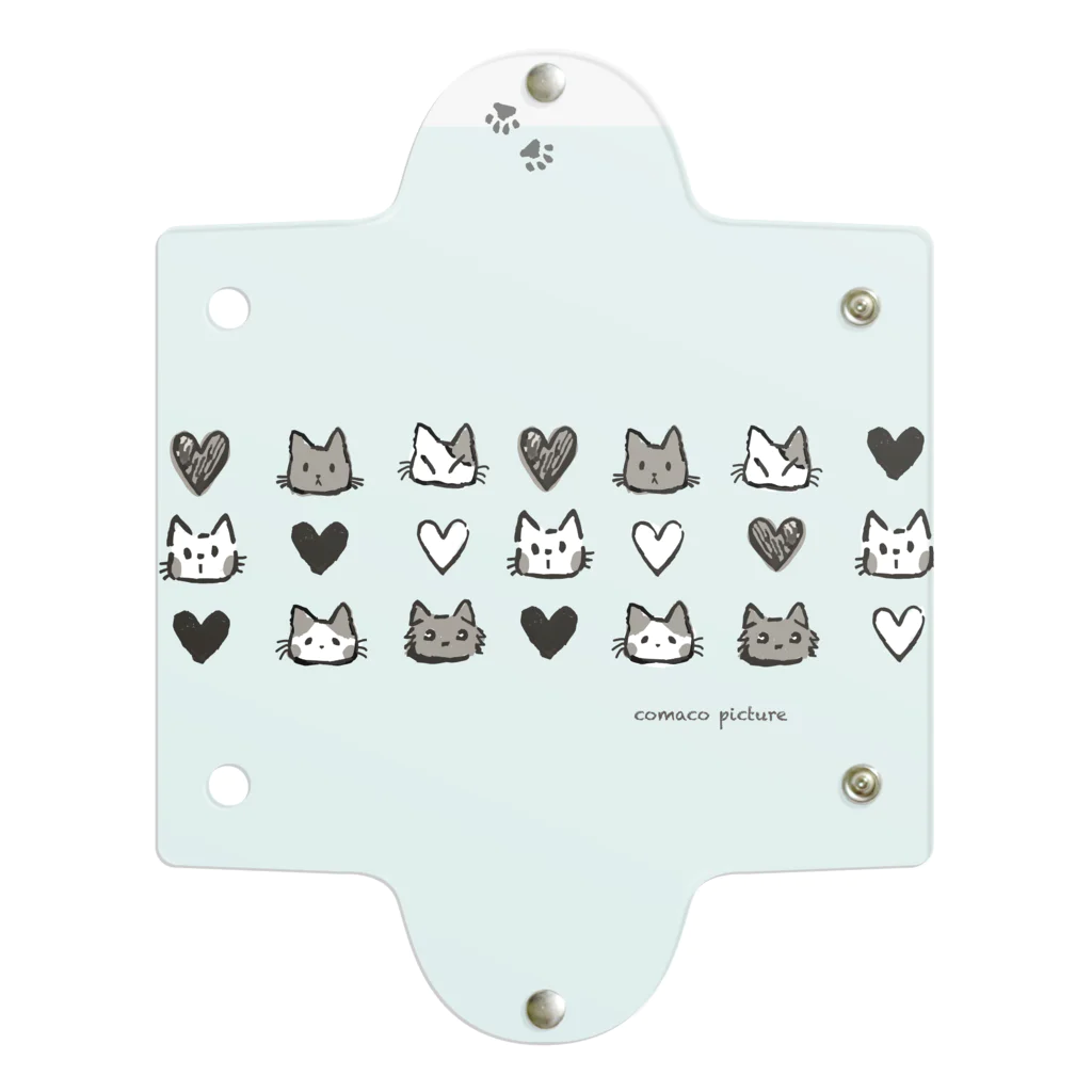 猫のグッズ屋 “ ねこつながり "のねこつながり Clear Multipurpose Case